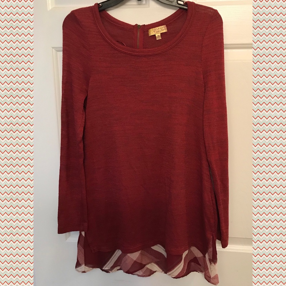 💘NEW Princess Vera Wang Fall Sweater Blouse